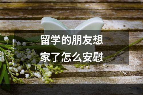 留学的朋友想家了怎么安慰