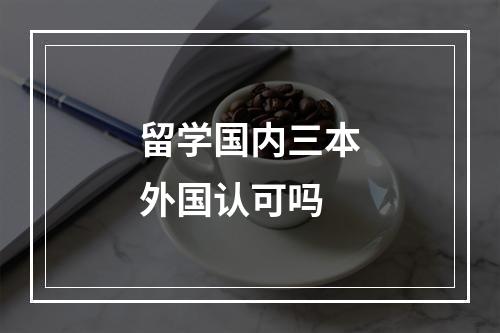 留学国内三本外国认可吗