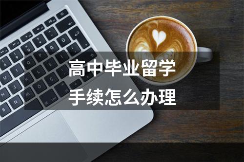 高中毕业留学手续怎么办理