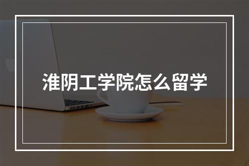 淮阴工学院怎么留学