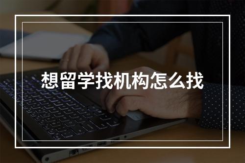 想留学找机构怎么找