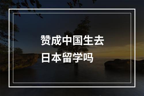 赞成中国生去日本留学吗