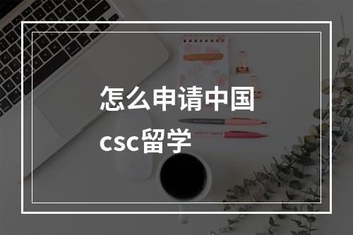 怎么申请中国csc留学