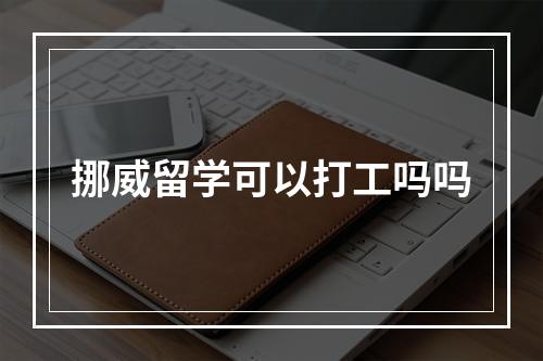 挪威留学可以打工吗吗