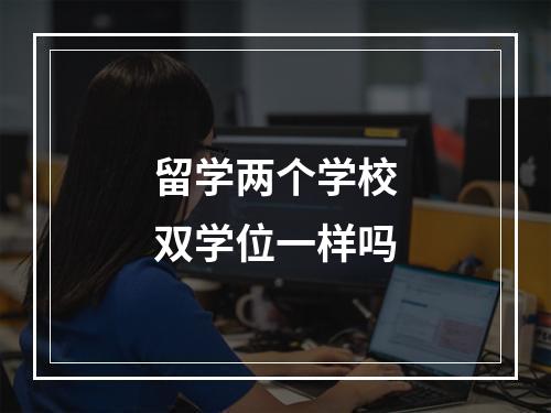 留学两个学校双学位一样吗