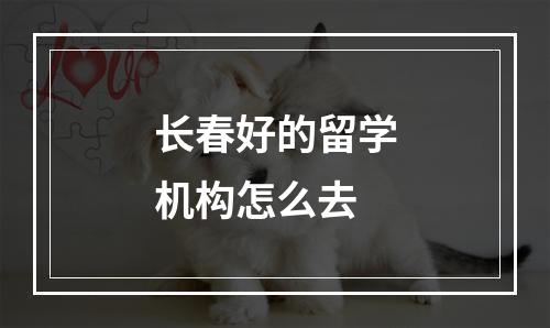 长春好的留学机构怎么去