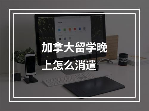 加拿大留学晚上怎么消遣