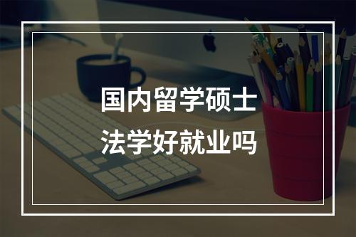 国内留学硕士法学好就业吗