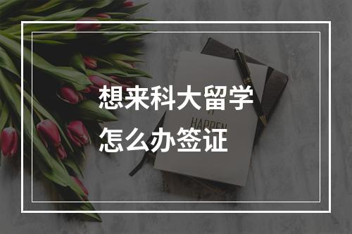 想来科大留学怎么办签证