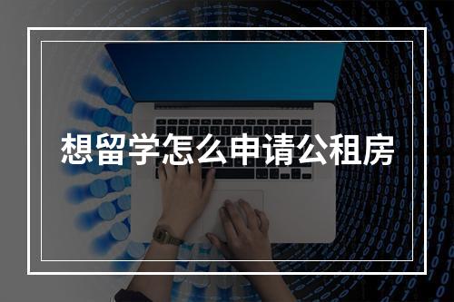 想留学怎么申请公租房