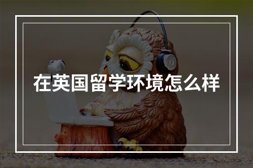 在英国留学环境怎么样