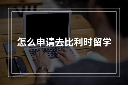 怎么申请去比利时留学