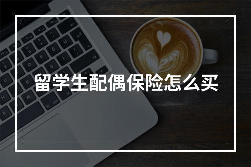 留学生配偶保险怎么买