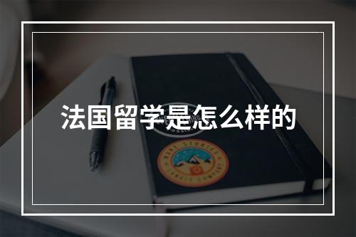 法国留学是怎么样的