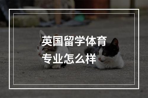 英国留学体育专业怎么样