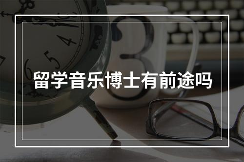 留学音乐博士有前途吗