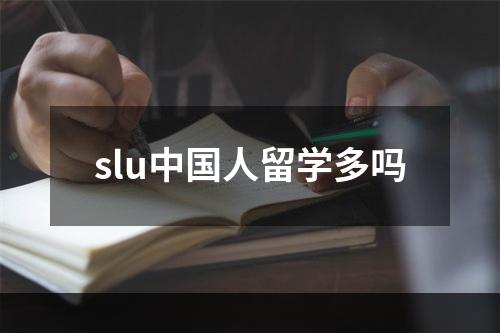 slu中国人留学多吗