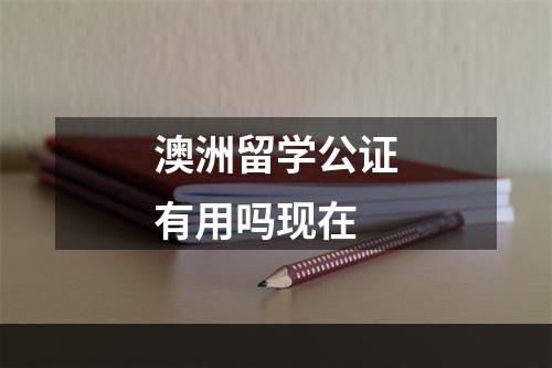 澳洲留学公证有用吗现在