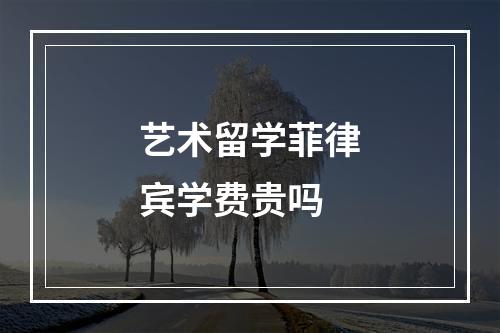 艺术留学菲律宾学费贵吗