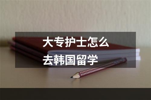 大专护士怎么去韩国留学