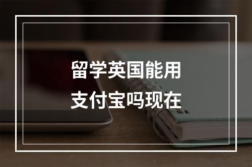 留学英国能用支付宝吗现在