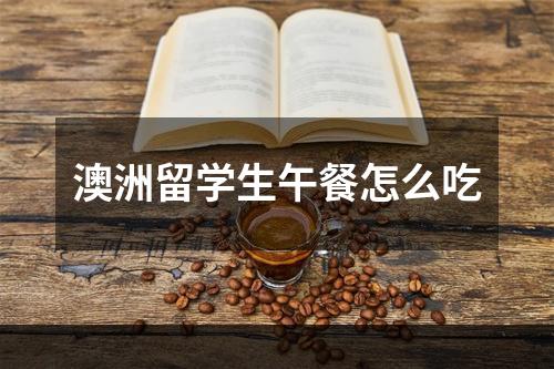 澳洲留学生午餐怎么吃