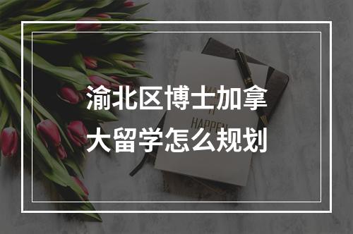 渝北区博士加拿大留学怎么规划