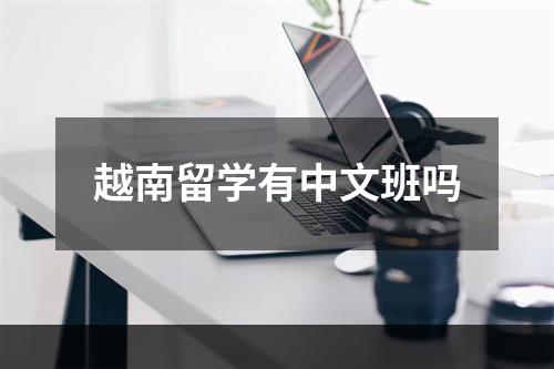 越南留学有中文班吗