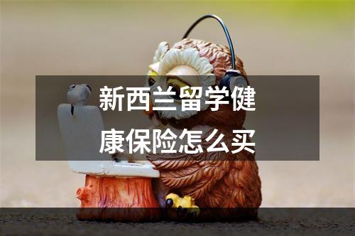 新西兰留学健康保险怎么买