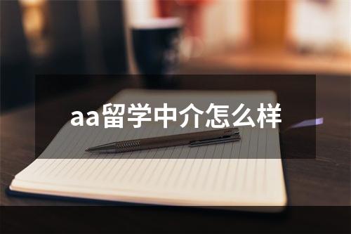 aa留学中介怎么样