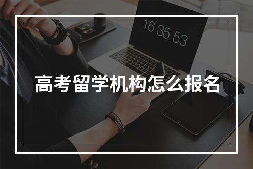 高考留学机构怎么报名