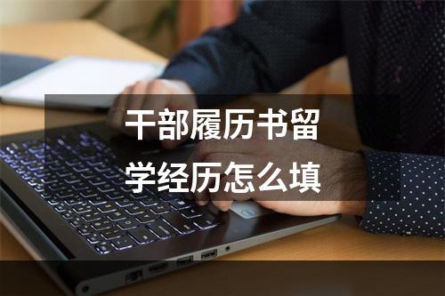 干部履历书留学经历怎么填