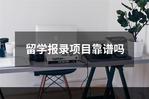 留学报录项目靠谱吗