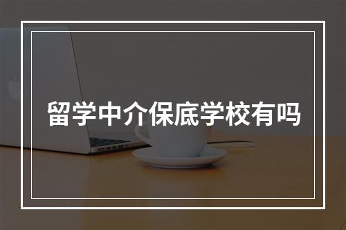 留学中介保底学校有吗