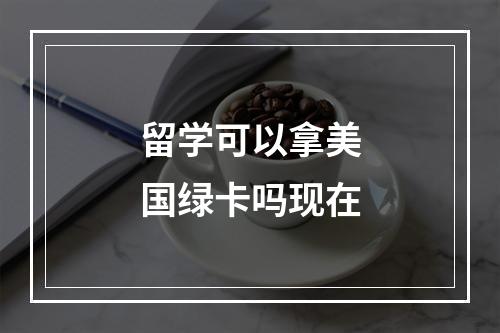 留学可以拿美国绿卡吗现在