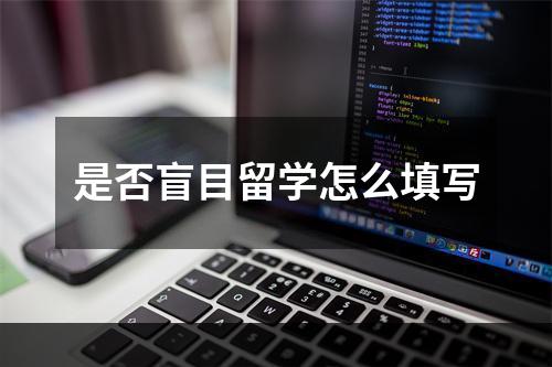 是否盲目留学怎么填写