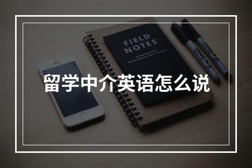 留学中介英语怎么说