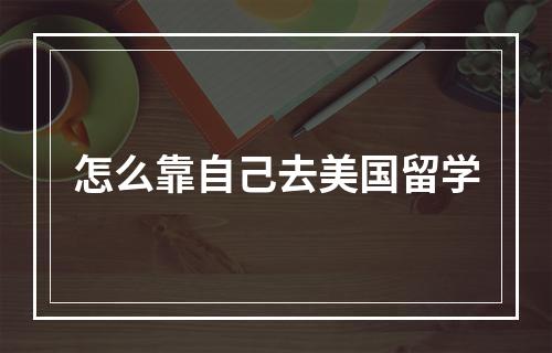 怎么靠自己去美国留学