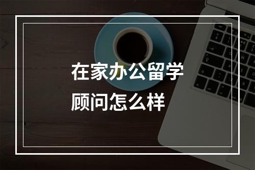 在家办公留学顾问怎么样