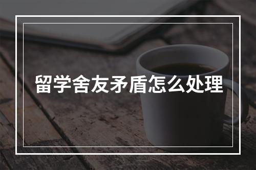 留学舍友矛盾怎么处理