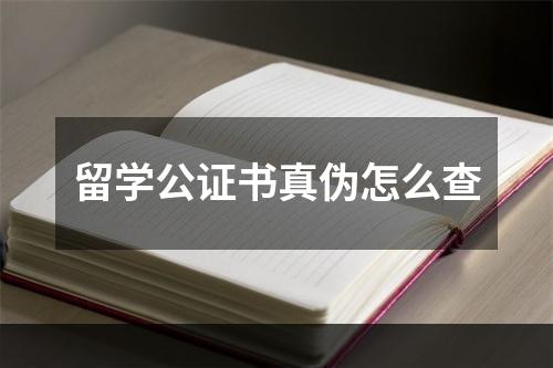 留学公证书真伪怎么查