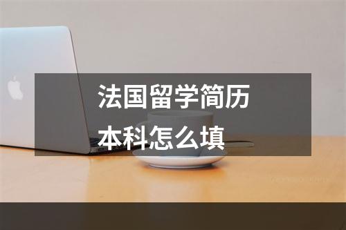 法国留学简历本科怎么填