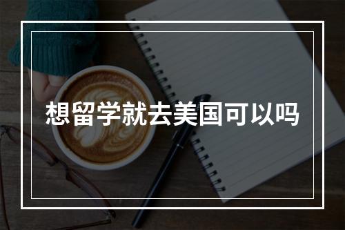 想留学就去美国可以吗