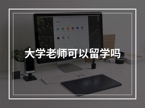 大学老师可以留学吗