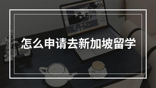 怎么申请去新加坡留学