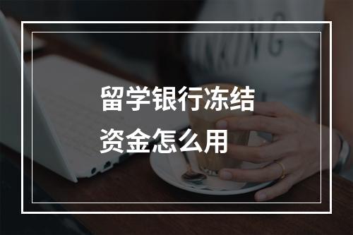 留学银行冻结资金怎么用