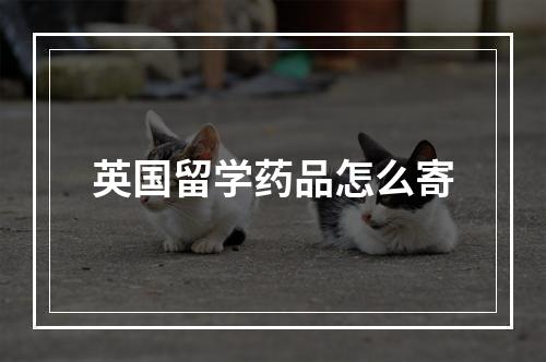 英国留学药品怎么寄