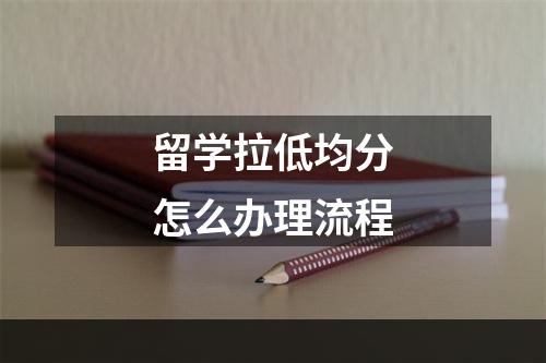 留学拉低均分怎么办理流程