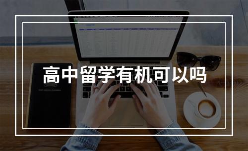 高中留学有机可以吗