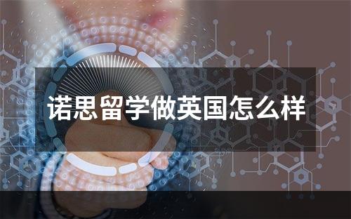 诺思留学做英国怎么样